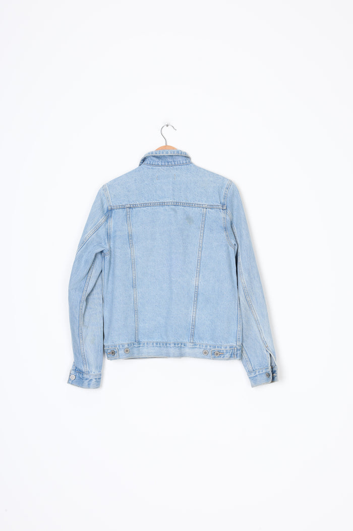Assembly Label Mens Blue Jacket Size XS