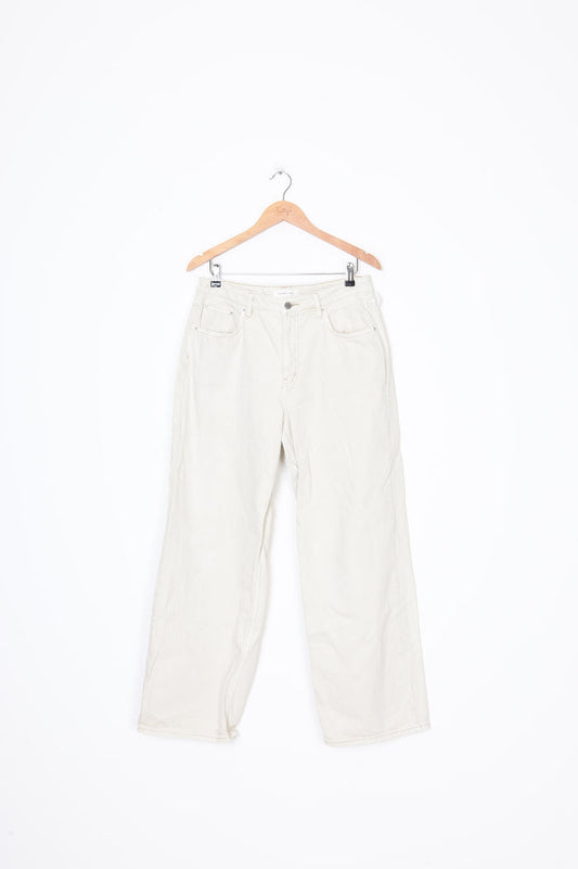 Assembly Label Mens Cream Jeans Size W 30