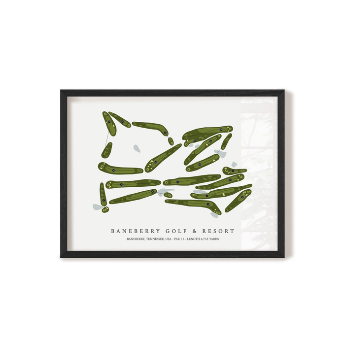 Baneberry Golf & Resort | Golf Course Map | Black+Frame