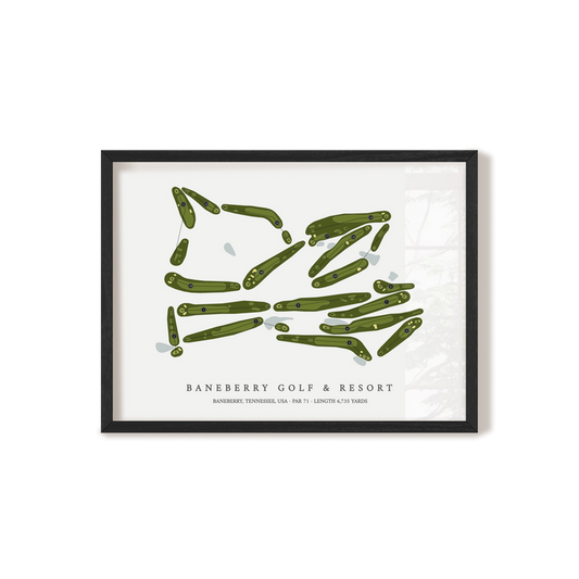 Baneberry Golf & Resort | Golf Course Map | Black+Frame