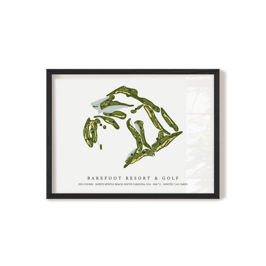 Barefoot Resort & Golf - Dye Course | Golf Course Map | Black+Frame