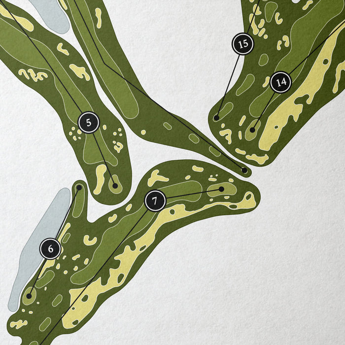 Barefoot Resort & Golf - Dye Course | Golf Course Map | Close+Up