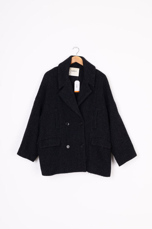 Ba&sh Womens Black Coat Size 2