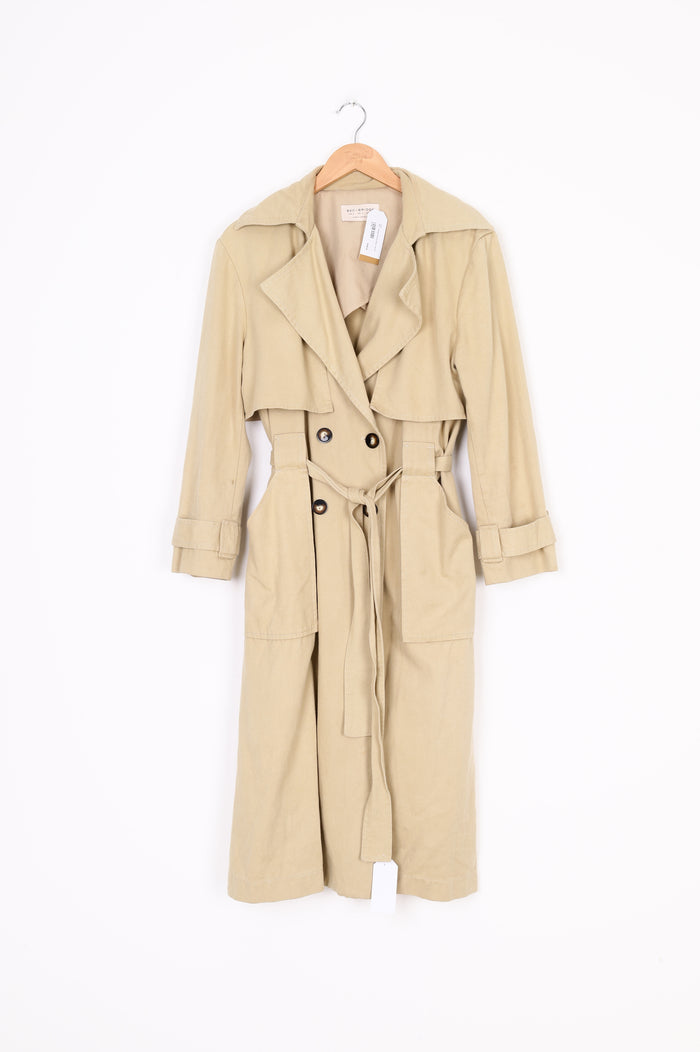 Bec + Bridge Womens Beige Coat Size 6