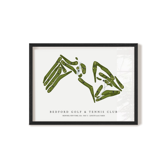 Bedford Golf & Tennis Club | Golf Course Map | Black+Frame