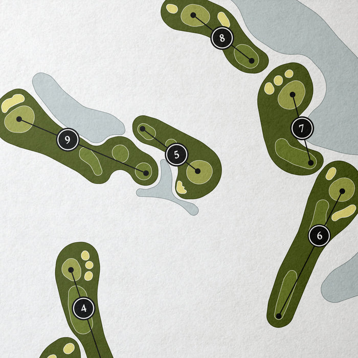Bentley Village Golf Club | Golf Course Map | Close Up