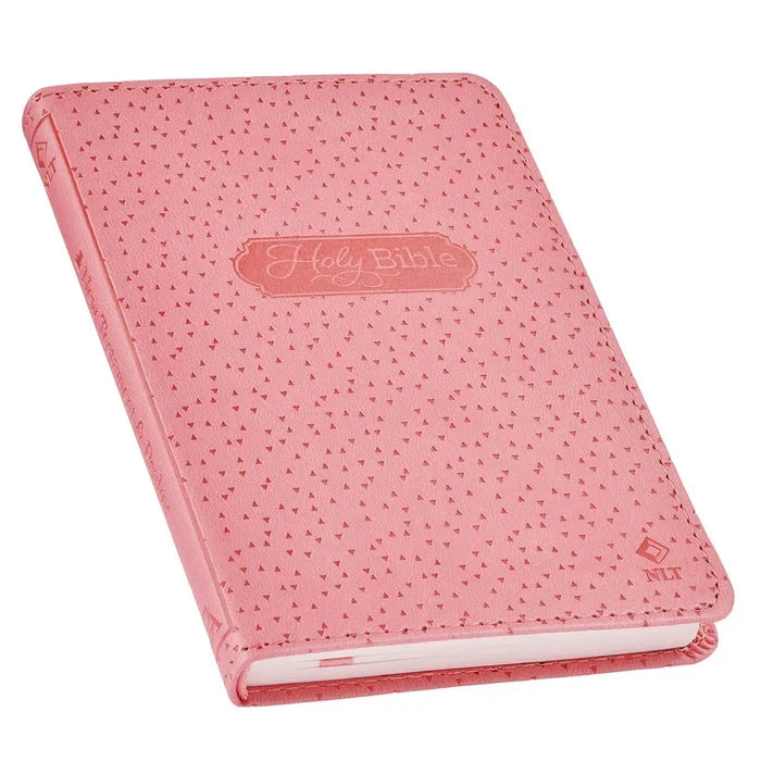 Bible Nlt Infant New Testament Faux Leather, Pink