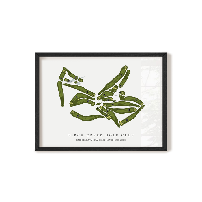 Birch Creek Golf Club | Golf Course Map | Black Frame