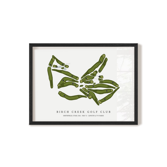 Birch Creek Golf Club | Golf Course Map | Black Frame