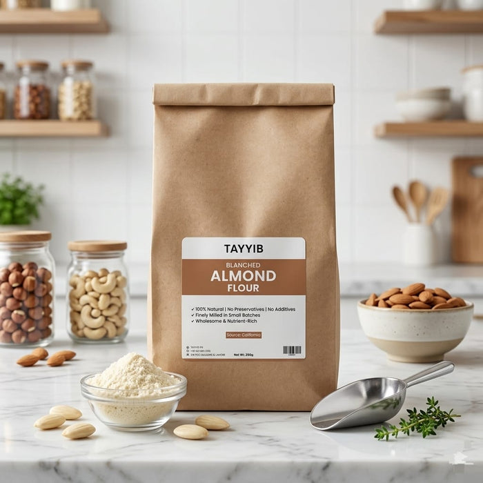 Blanched Almond Flour 350g - Tayyib Store - Tayyib Foods - Lahore