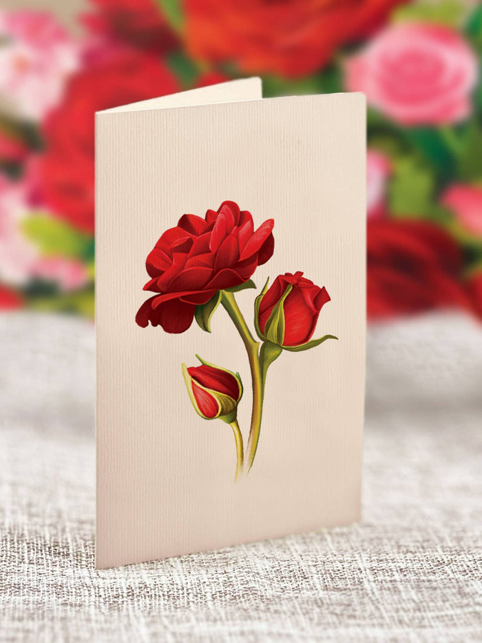Blooming Roses  |  Pop-up Greeting Cards