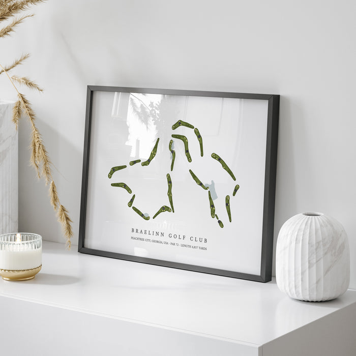 Braelinn Golf Club | Golf Course Map | On Table