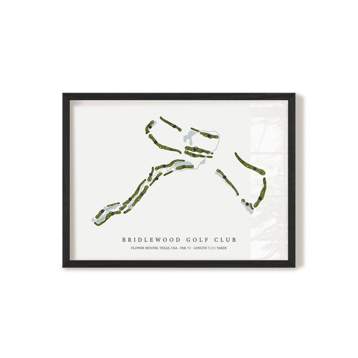 Bridlewood Golf Club | Golf Course Map | Black Frame