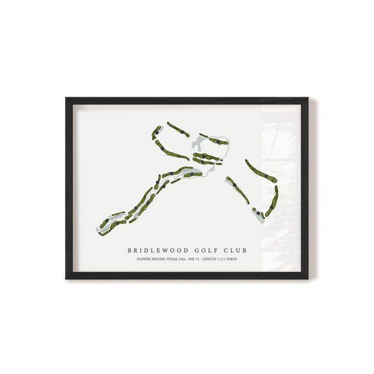 Bridlewood Golf Club | Golf Course Map | Black Frame