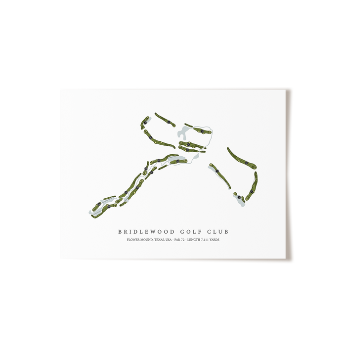 Bridlewood Golf Club | Golf Course Map | Unframed