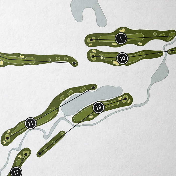 Bridlewood Golf Club | Golf Course Map | Close Up
