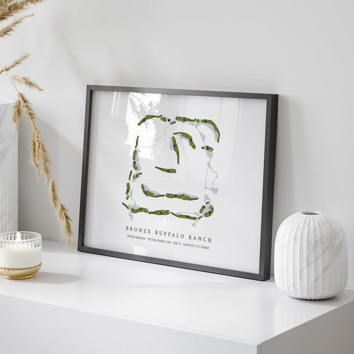 Bronze Buffalo Ranch at Teton Springs | Golf Course Map | On Table