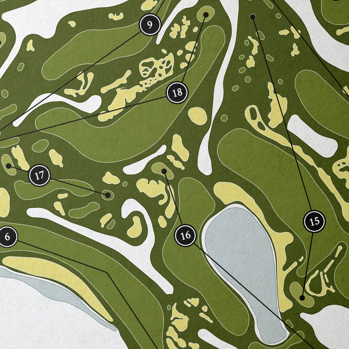 Bulls Bay Golf Club | Golf Course Map | Close Up