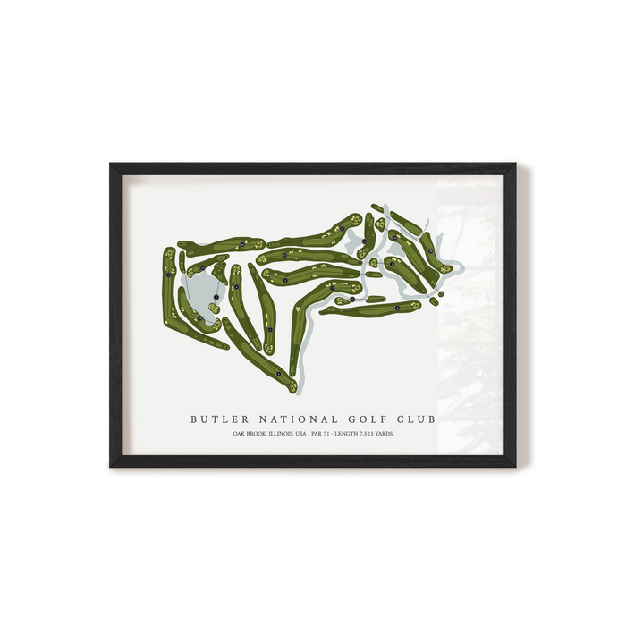 Butler National Golf Club | Golf Course Map | Black+Frame