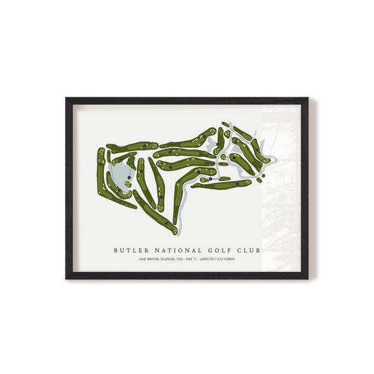 Butler National Golf Club | Golf Course Map | Black+Frame