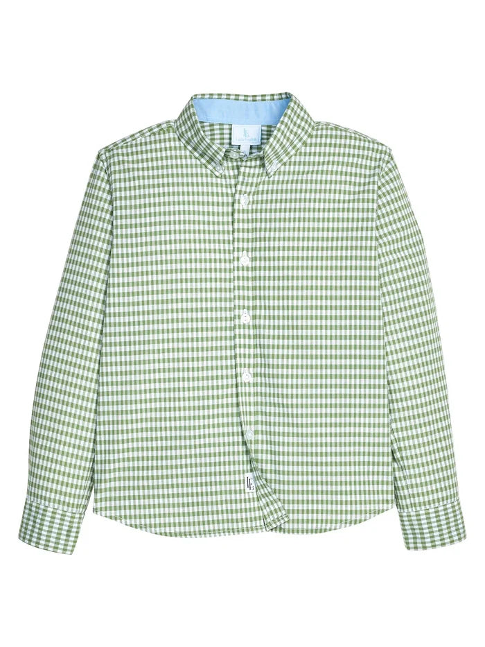 Button Down Shirt- Watercress Gingham