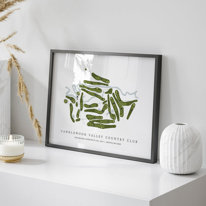 Candlewood Valley Country Club | Golf Course Map | On Table