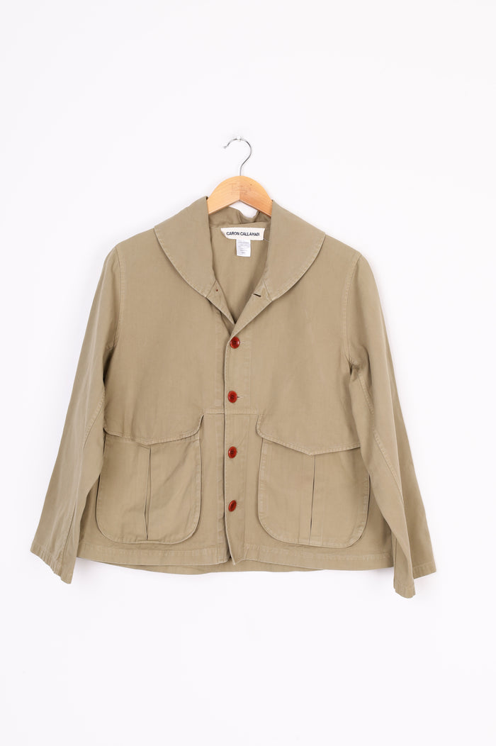 Caron Callahan Womens Khaki Jacket Size S