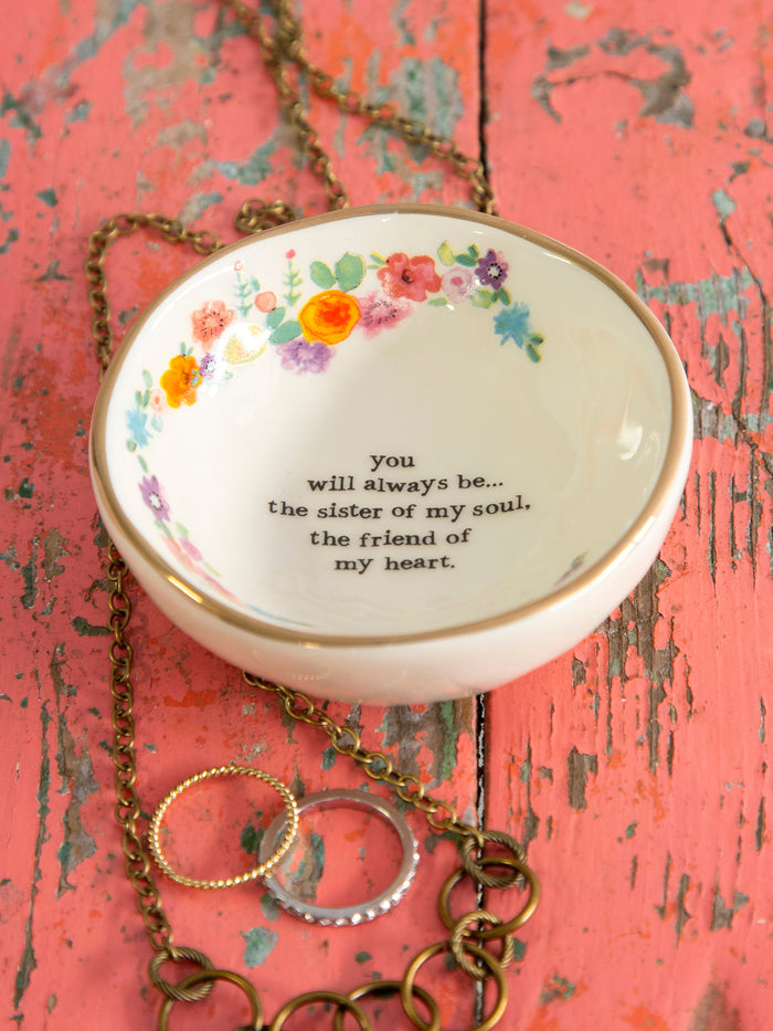 Ceramic Giving Trinket Bowl - Sister of My Soul-view 1