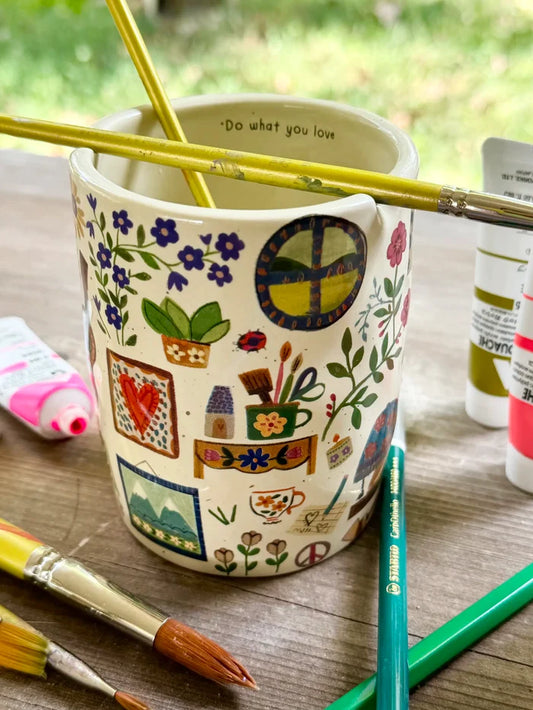 Ceramic Painter's Cup - Do What You Love-view 1