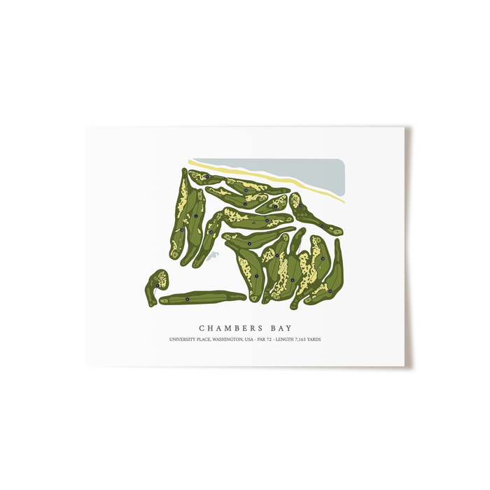 Chambers Bay | Golf Course Print | Unframed