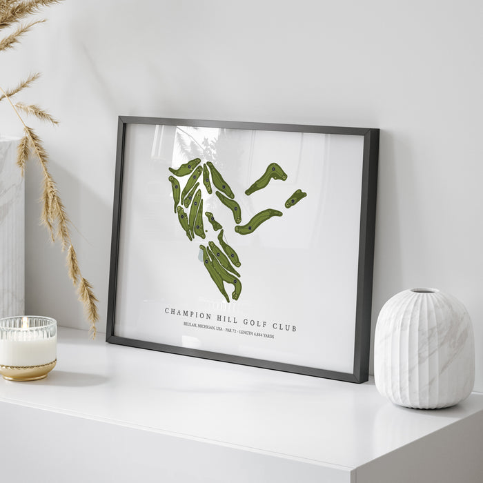 Champion Hill Golf Club | Golf Course Map | On Table