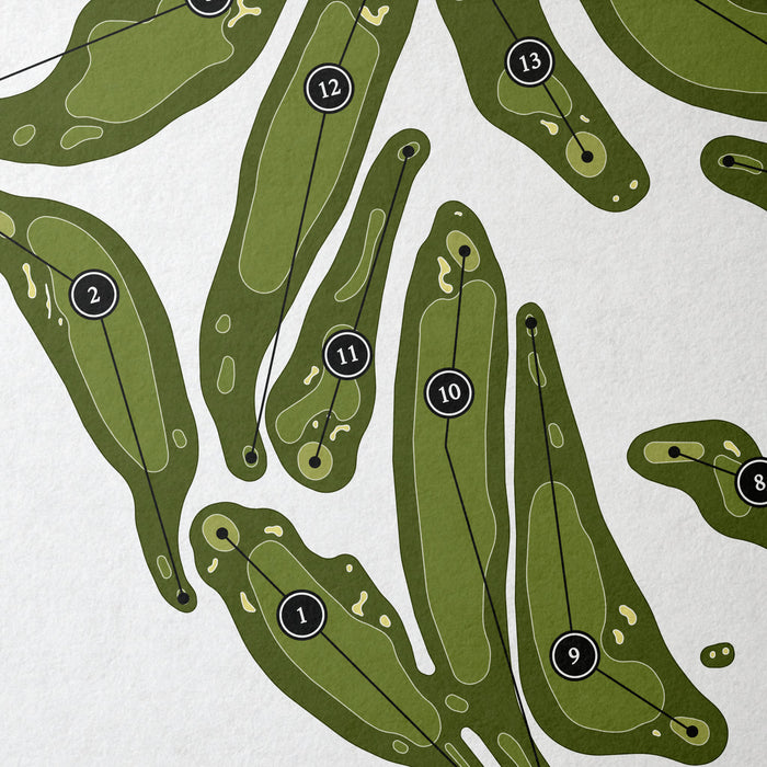 Champion Hill Golf Club | Golf Course Map | Close Up