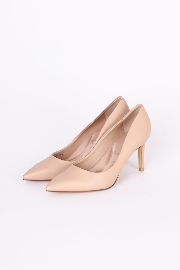 Charles & Keith Womens Beige Heels Size EU 35