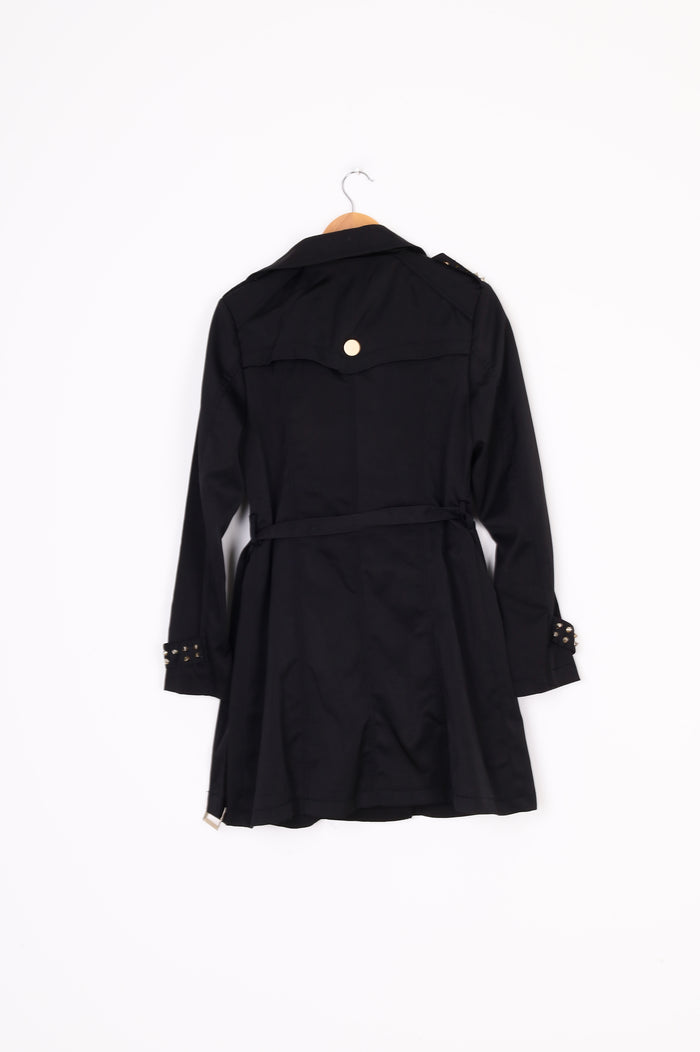 Charlie Brown Womens Black Coat Size 12
