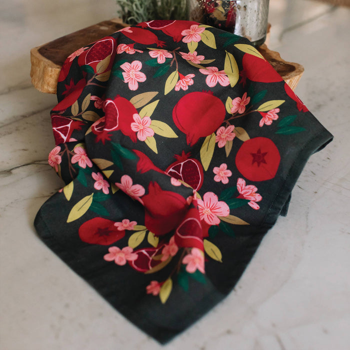 Christmas Pomegranate Tea Towel