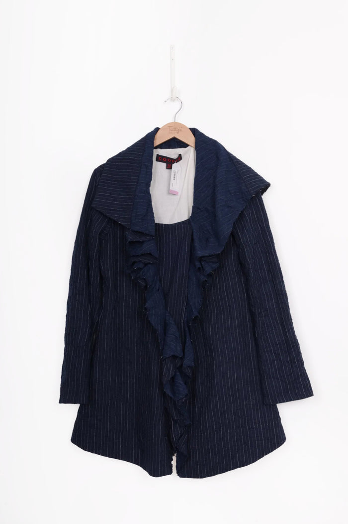 Cooper Womens Blue Coat Size 12