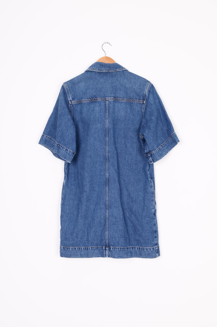Cos Womens Blue Coat Size 34