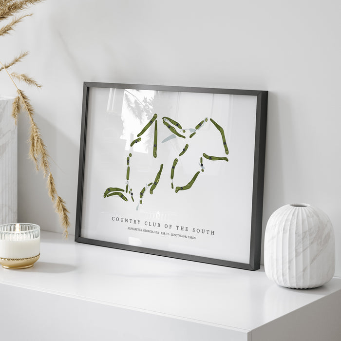 Country Club of the South | Golf Course Map | On Table