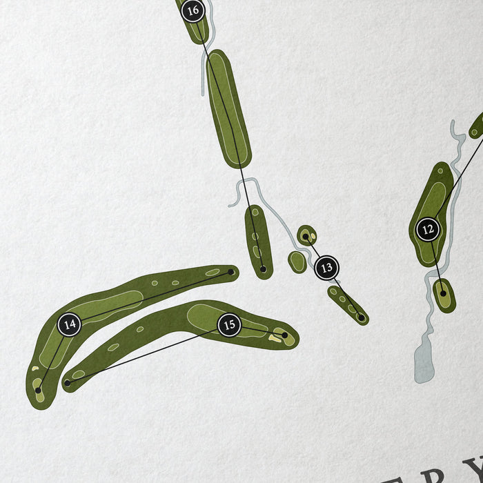 Country Club of the South | Golf Course Map | Close Up