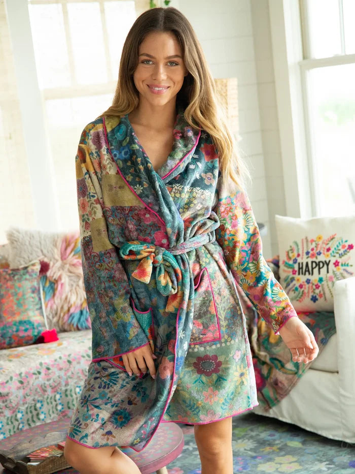Cozy Blanket Robe - Patchwork Love Mini-view 2