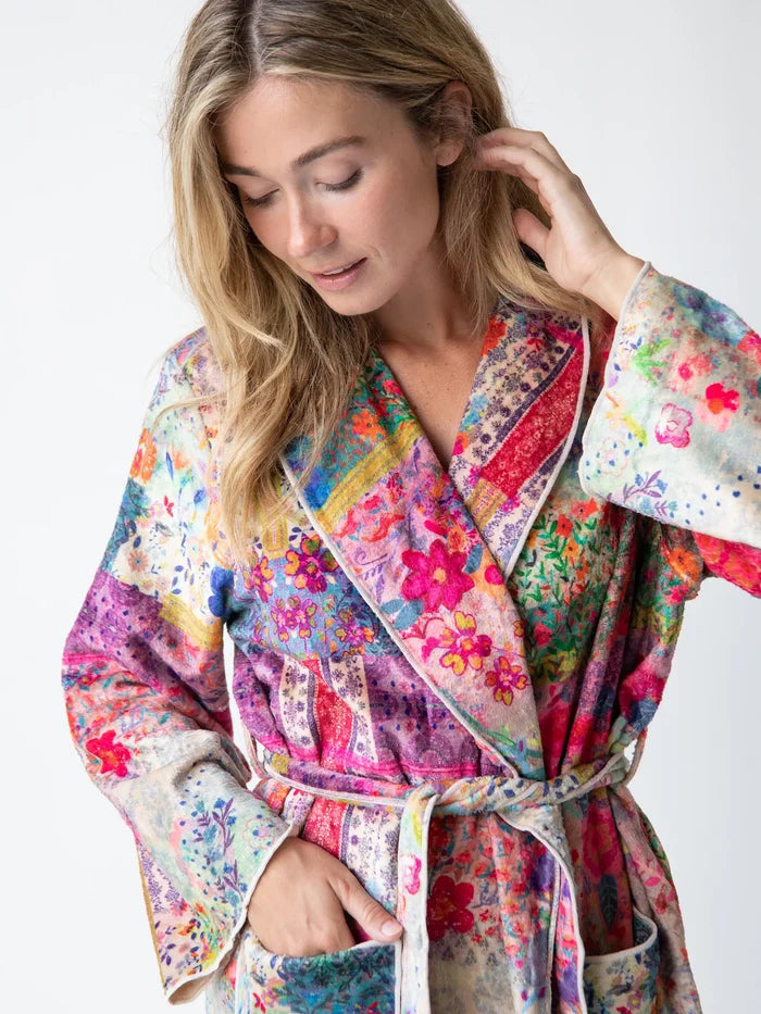 Cozy Blanket Robe - Patchwork-view 2