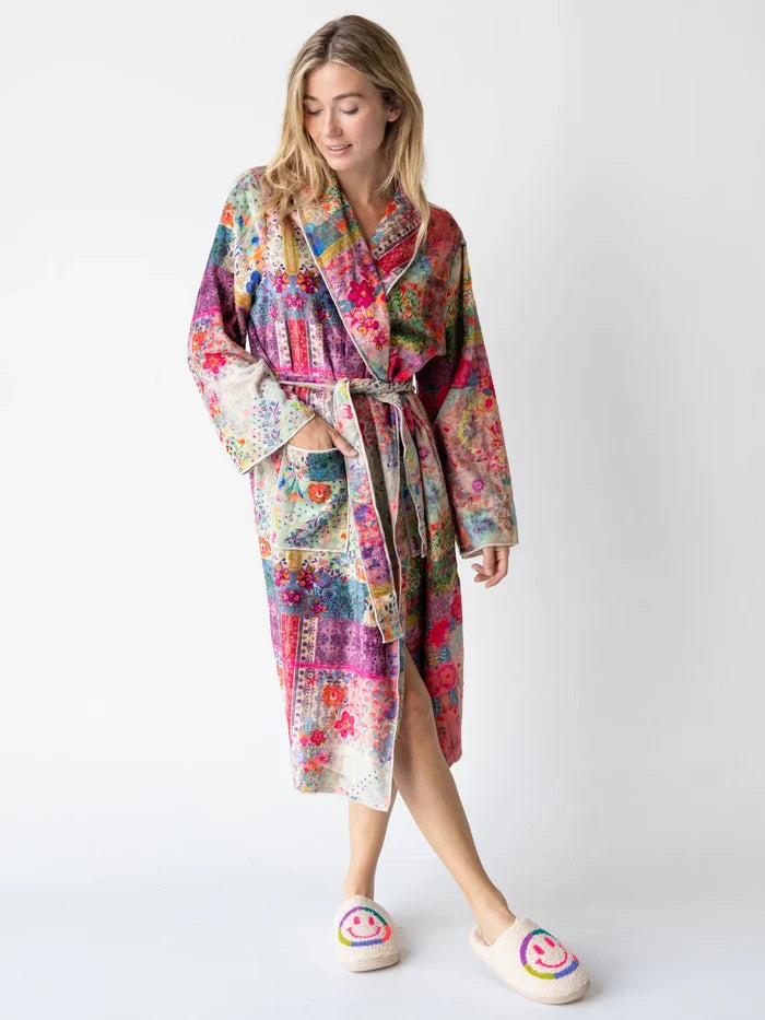 Cozy Blanket Robe - Patchwork-view 3