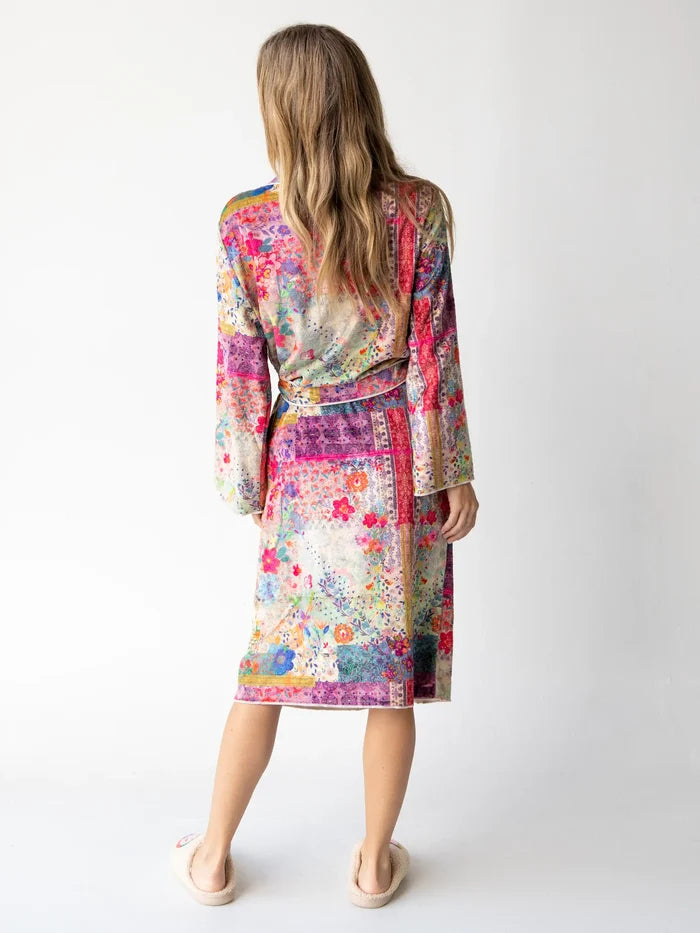 Cozy Blanket Robe - Patchwork-view 4