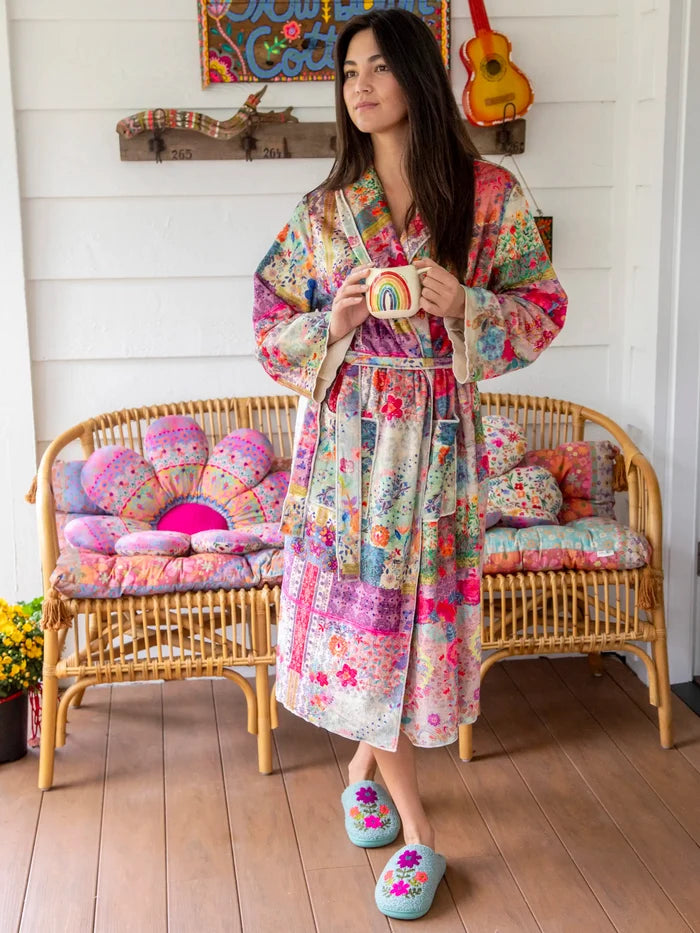 Cozy Blanket Robe - Patchwork-view 5