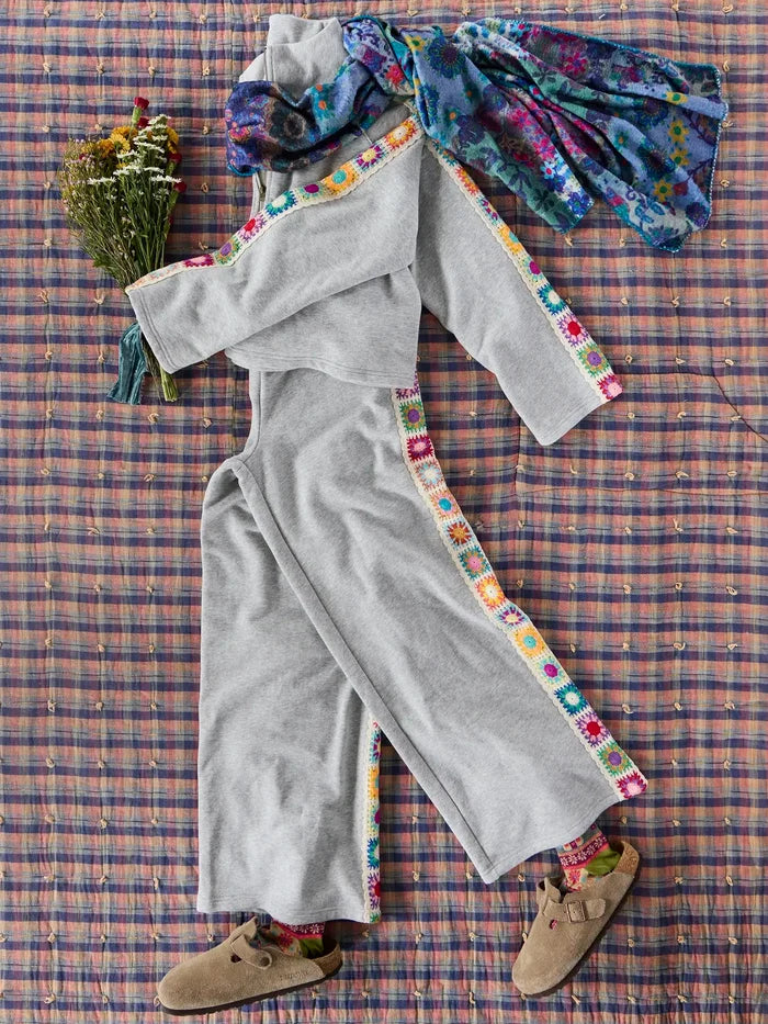 Cozy Blanket Scarf - Mandala Borders Patchwork-view 5