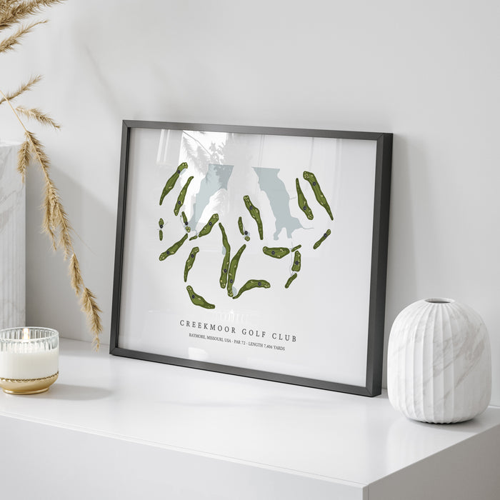 Creekmoor Golf Club | Golf Course Map | On Table