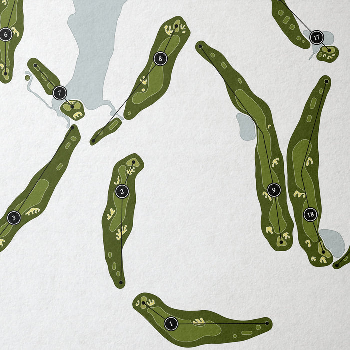 Creekmoor Golf Club | Golf Course Map | Close Up