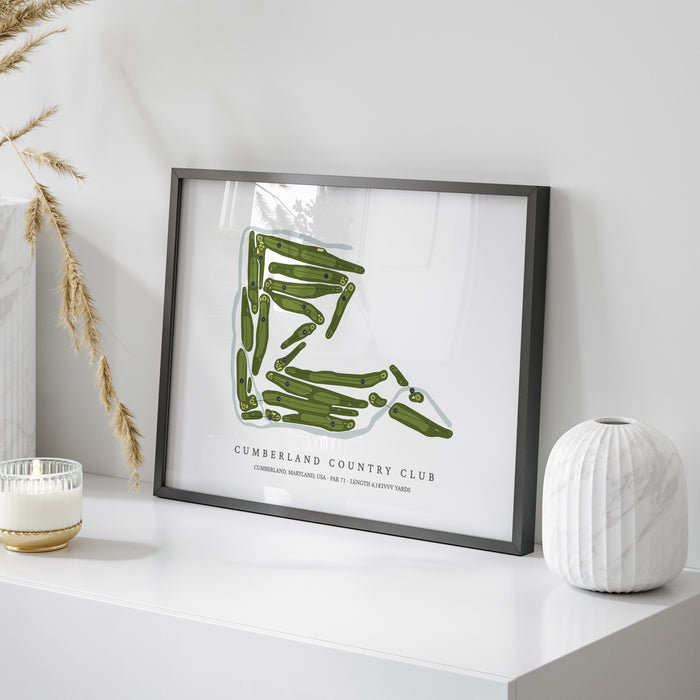 Cumberland Country Club | Golf Course Map | On Table