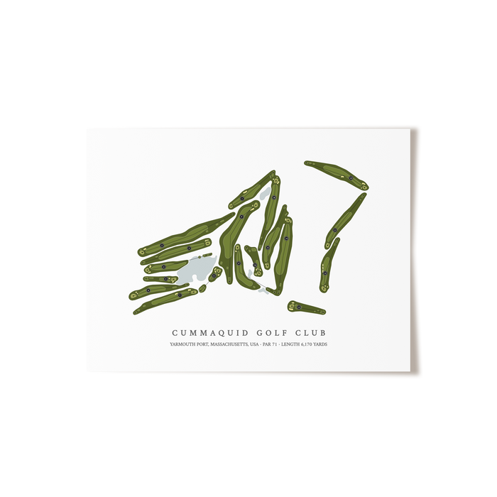Cummaquid Golf Club | Golf Course Map | Unframed