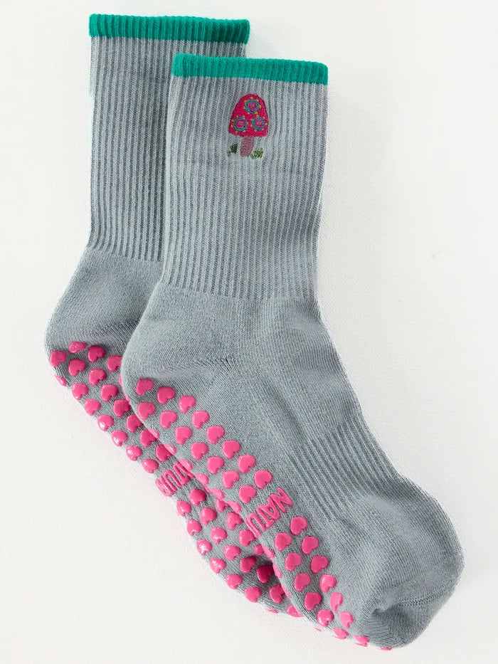 Cutest Pilates Socks - Mushroom-view 3